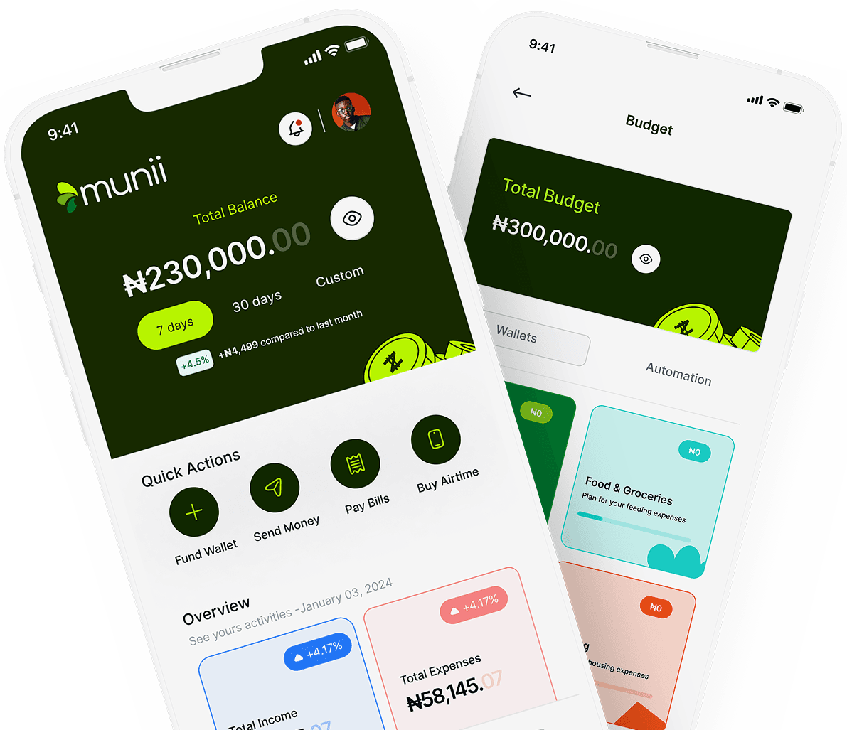 Munii Finance — savings and money management app and website