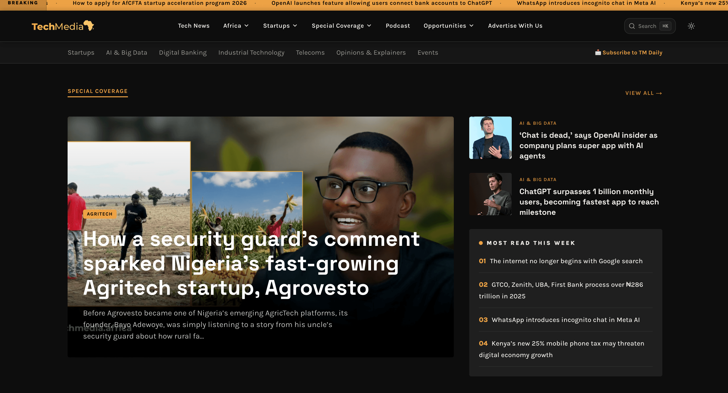 TechMedia Africa — headless WordPress media platform