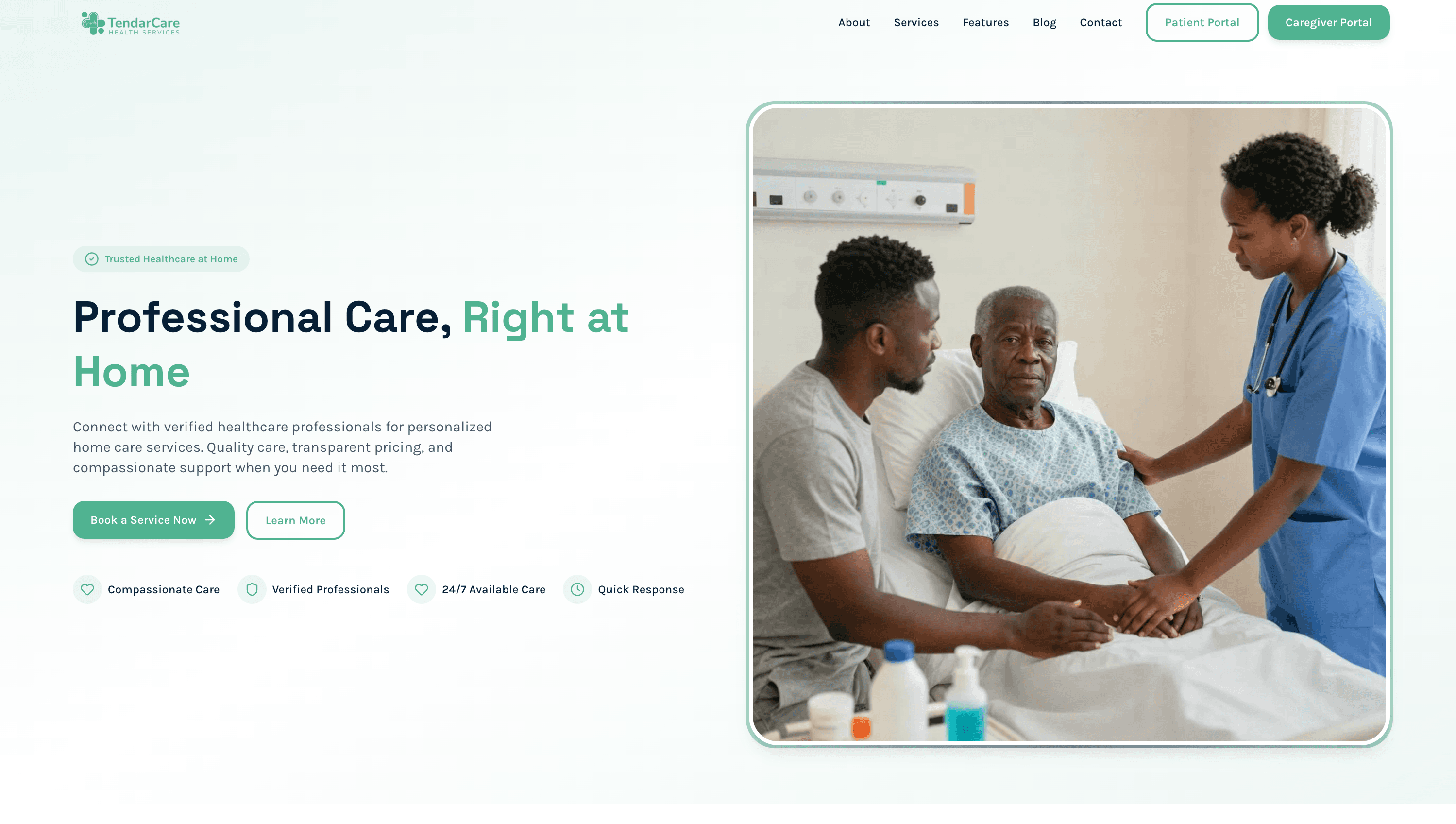 TendarCare — patient and caregiver homecare platform